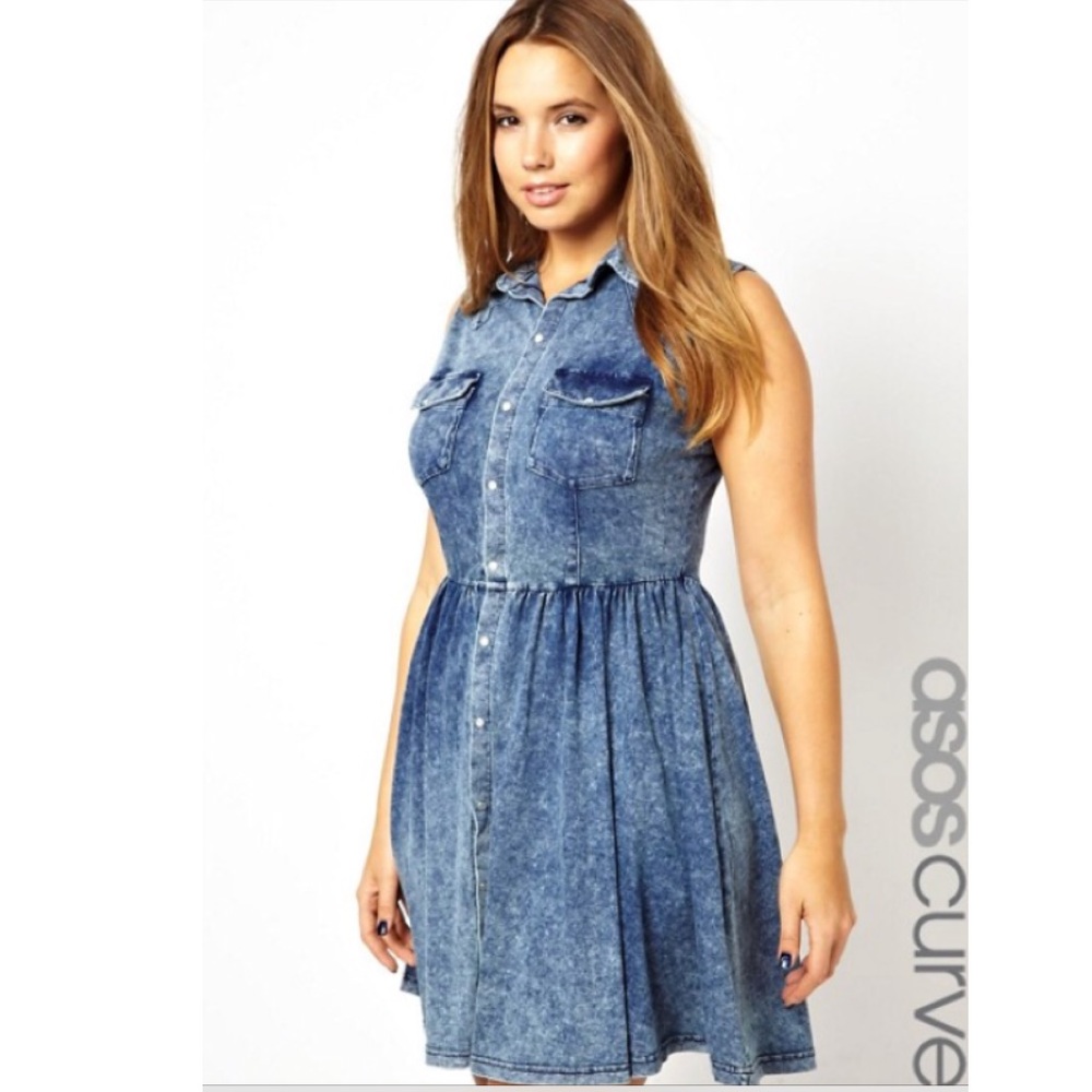 ASOS Acid Wash Gorgeous Denim Dress